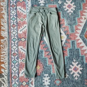 Zara Man Green Slim Fit Pants